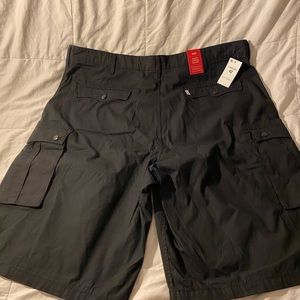 Black cargo men shorts